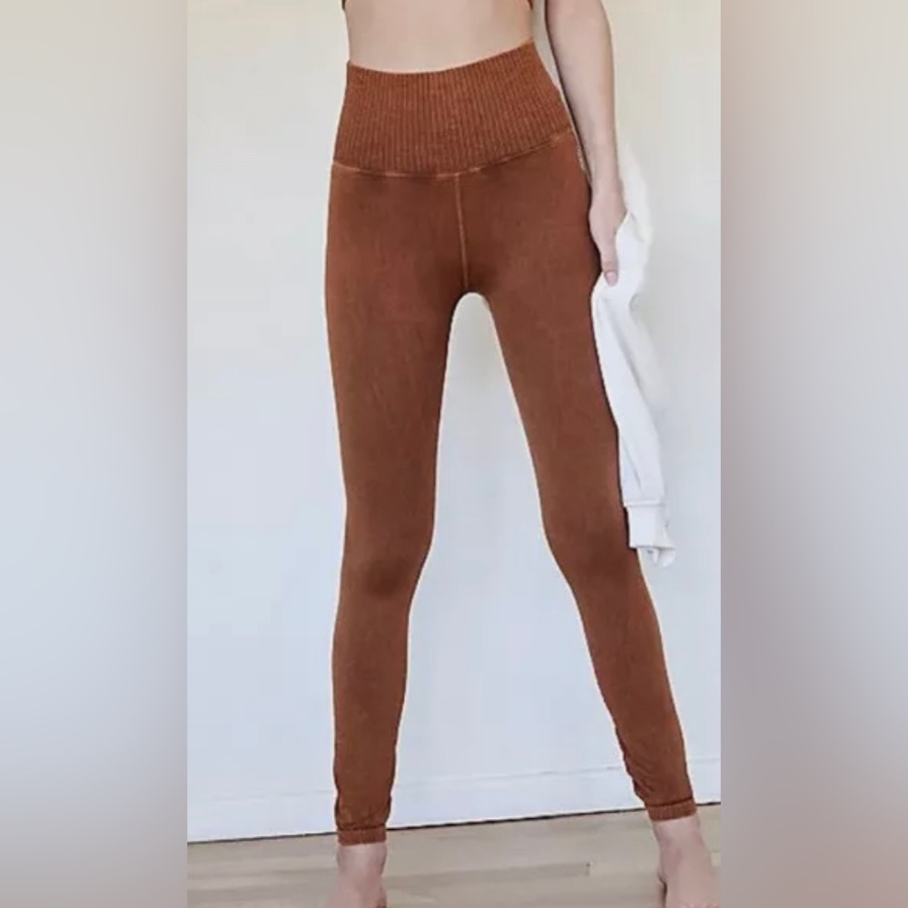 Free people movement Good Karma leggings toasted coconut